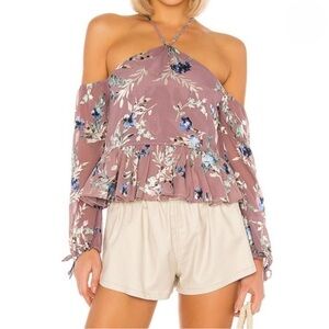 NWT Tularosa Syrah Blouse in Mauve Floral